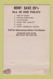 Matchbook Cover - RM Watson Insurance San Carlos CA 40 Strike