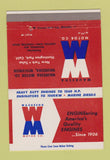 Matchbook Cover - Waukesha Motors WI Tulsa New York City 40 Strike