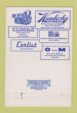 Matchbook Cover - Waukesha Motors WI Tulsa New York City 40 Strike