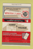 Matchbook Cover - Albert Welcker Aluminum Windows Philadelphia PA 40 Strike