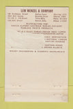Matchbook Cover - Lew Wenzel Dallas Houston Tulsa Denver WORN 40 Strike