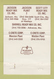 Matchbook Cover Cape Ready Mix Concrete Cape Girardeau Springfield MO 40 Strike