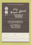 Matchbook Cover - Carmelo Ristorante New Orleans LA 40 Strike