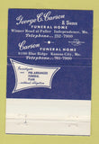 Matchbook Cover - Carson Funeral Home Independence Kansas City MO 40 Strike
