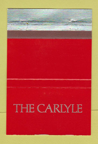 Matchbook Cover - The Carlyle Houston TX 40 Strike