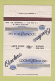 Matchbook Cover - Carolina Loom Reed Greensboro NC 40 Strike