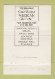 Matchbook Cover - Casa Blanca Restaurant East Chicago IN 40 Strike