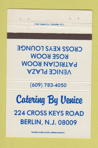 Matchbook Cover - Catering By Venice Berlin NJ 40 Strike
