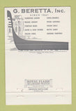 Matchbook Cover - G Beretta Italian Imports St Thomas Virgin Islands 40 Strike
