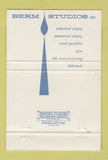 Matchbook Cover - Berm Studios Yeadon PA Exhibits Signs 40 Strike