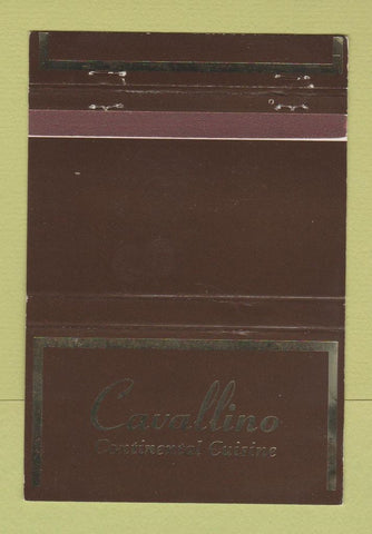 Matchbook Cover - Cavallino Restaurant Beverly Hills CA 40 Strike