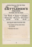 Matchbook Cover - Cattlemen's Steak Fort Worth Dallas Arlington TX 40 Strike