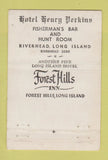 Matchbook Cover - Hotel Henry Perkins Riverhead LI NY WEAR 40 Stick