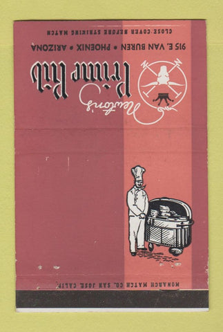Matchbook Cover - Newton's Prime Rib Phoenix AZ 40 Strike