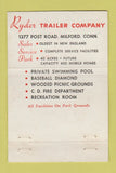 Matchbook Cover - Ryder Trailer Milford CT 22 Strike Feature