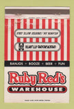Matchbook Cover - Ruby Red's Warehouse Atlanta GA WEAR 40 Strike