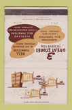 Matchbook Cover - Bell Furniture Spokane Richland WA WEAR 40 Strike