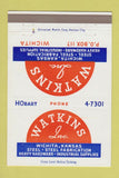 Matchbook Cover - Watkins Steel Fabrication Wichita KS 40 Strike