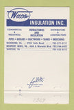 Matchbook Cover - Waco Insulation Richmond VA Newport News Norfolk 40 Strike