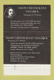 Matchbook Cover - Salon's Restaurant Van Dijck Belgium? 40 Strike