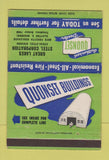 Matchbook Cover - Quonset Buildings Clayton MO Great Lakes Steel 40 Strike