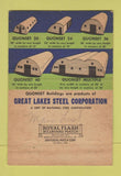 Matchbook Cover - Quonset Buildings Clayton MO Great Lakes Steel 40 Strike