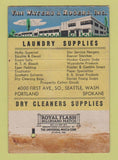 Matchbook Cover - Van Waters Rogers Seattle WA Laundry Supply WEAR 40 Strike