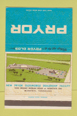 Matchbook Cover - Pryor Oldsmobile Memphis TN 40 Strike