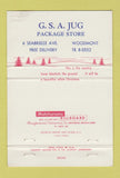 Matchbook Cover - GS A Jug Package Liquor Woodmont Christmas 40 Strike