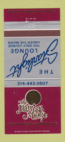 Matchbook Cover - Harvest Moon Columbia MO 30 Strike