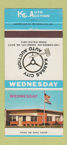 Matchbook Cover - Kansas City Auto Auction Kansas City MO 30 Strike