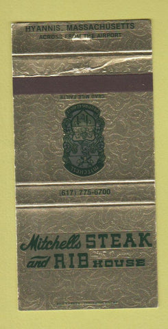 Matchbook Cover - Mitchells Steak Rib House Hyannis MA 30 Strike