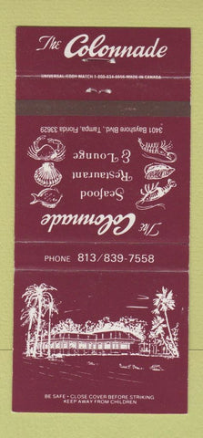 Matchbook Cover - The Colonnade Tampa FL 30 Strike