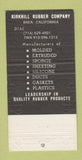 Matchbook Cover - Kirkhill Rubber Company Brea CA 30 Strike