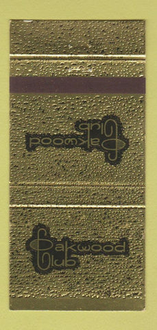 Matchbook Cover - Oakwood Club Dayton OH 30 Strike