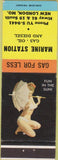 Matchbook Cover - Marine Station oil gas New London MO Pinup