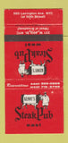 Matchbook Cover - Kenny's Steak Pub New York City 30 Strike