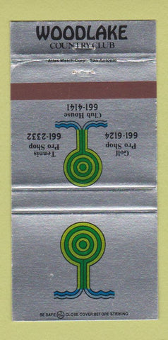 Matchbook Cover - Woodlake Country Club  San Antonio TX 30 Strike