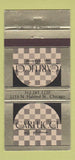 Matchbook Cover - Carlucci Cafe Chicago IL 30 Strike