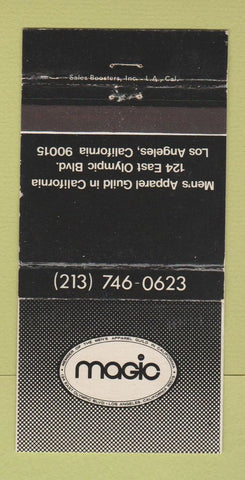 Matchbook Cover - Magic Men's Clothes Guild Los Angeles CA 30 Strike