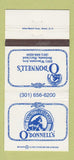 Matchbook Cover - O'Donnell's Bethesda MD restaurant  30 Strike