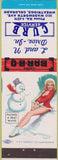 Matchbook Cover - L and M Drive In Wheatridge CO pinup BBQ