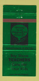 Matchbook Cover - Bay Shore Teachers Christmas 30 Strike