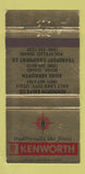 Matchbook Cover - Kenworth Boise Pocatello ID Salt Lake City UT trucks 30 Strike