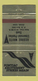 Matchbook Cover - George White Chevrolet Pontiac Saab Ames IA 30 Strike