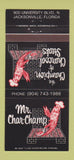 Matchbook Cover - Mr Char Champ Jacksonville FL 30 Strike