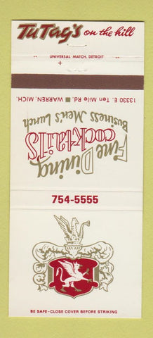 Matchbook Cover - TuTag's Restaurant Warren MI WEAR 30 Strike