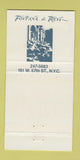 Matchbook Cover - Roma Di Notte New York City Enoteca Iperbole 30 Strike