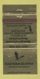 Matchbook Cover - Eastern Slopes Mammoth Lakes CA GOLD WEAR 30 Strike