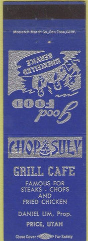 Matchbook Cover - Grill Cafe Price UT Daniel Lim
